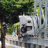 大型仮設テント移送用油圧システム